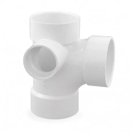 3X3X3X2 PVC DWV SAN/TEE W/L-SIDE INLET - P416-338