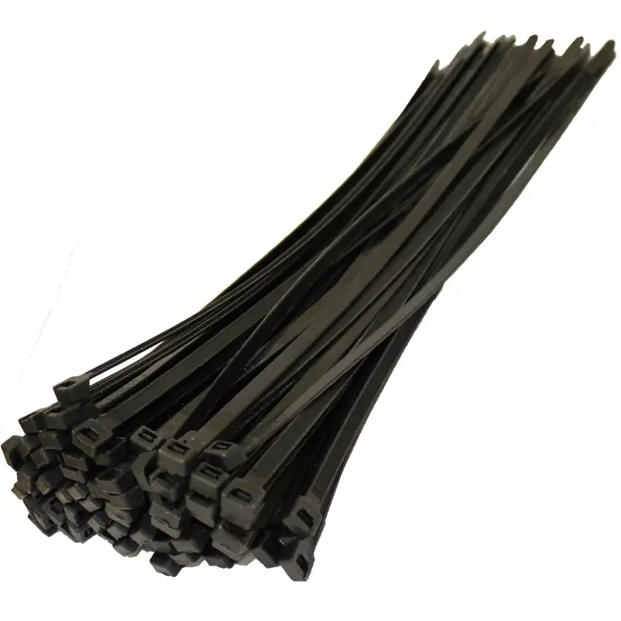 4" CABLE TIE NATURAL/BLACK COLOR PC