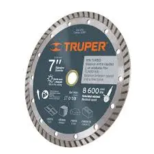4" SEGMENTED RIM DIAMOND BLADE DRY CUT - TRUPER