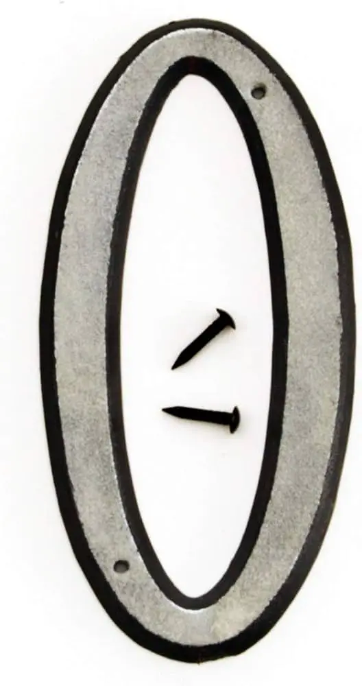4" REFLECTIVE PLASTIC NUMBER 0 HY-KO - 30610