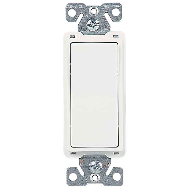 4-Way White Decorative Switch - 15A/120V