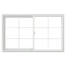 59" x 48" White Sliding 2