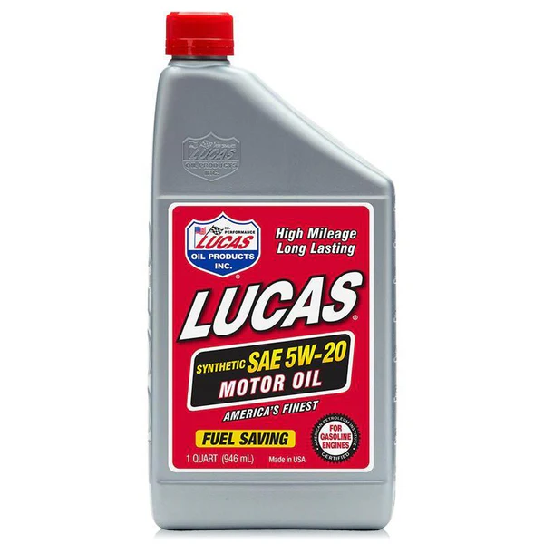5W20 SYNTHETIC ENGINE LUCAS OIL API-SN QUART - 10082LUC