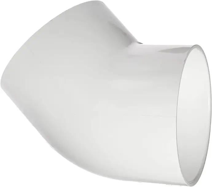 6" 45° PVC ELBOW SCH40