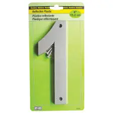 6" REFLECTIVE PLASTIC NUMBER 1 HY-KO - 30801