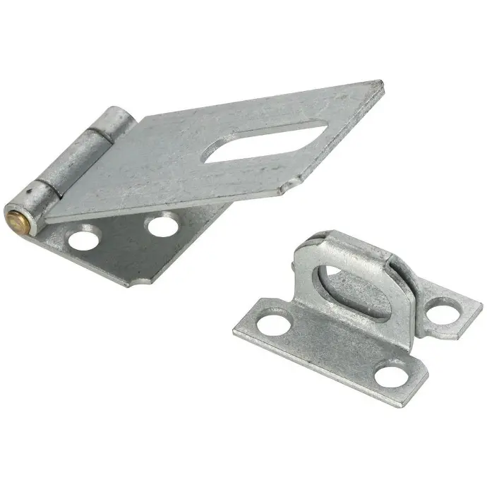6" ZINC SAFETY HASP-CHROME