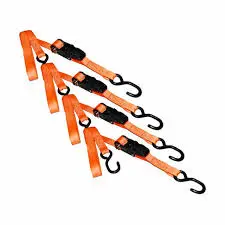ANCRA 1" X 15' ORANGE RATCHET/VNYL SHK 4 IN PACK - SL91