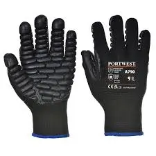 ANTI-VIBRATION GLOVE BLACK MEDIUM PORTWEST - A790BKRM