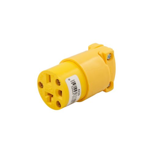 ARMORED 20A 250V 3-WIRE FEMALE PLUG - 4229