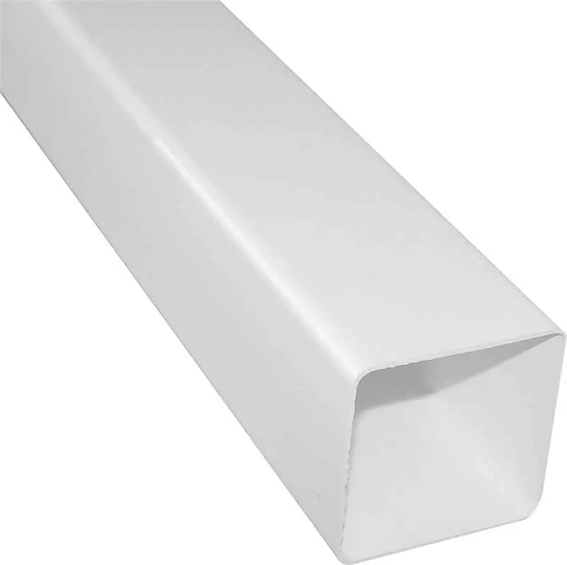 Amerimax Contemp Square Downspout - White 2'' x 10'