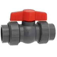 BALL VALVE QTA DOUBLE UNION 3/4" PVC,EPDM/TPV WHITE CEM/ROS - QTA100...