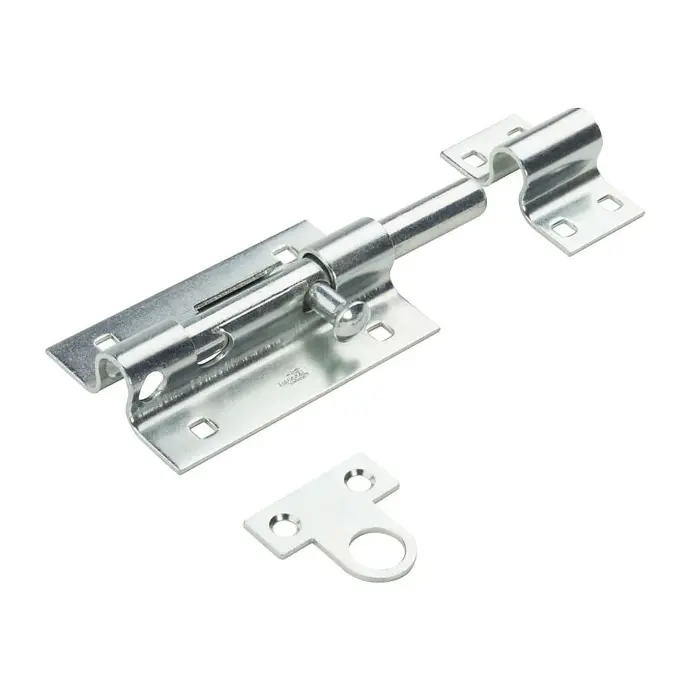 BARREL BOLT TOWER 8" ZINC PLATE RABO