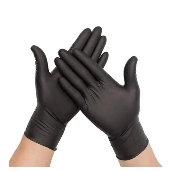 BLACK GLOVES 8" - 11-0925