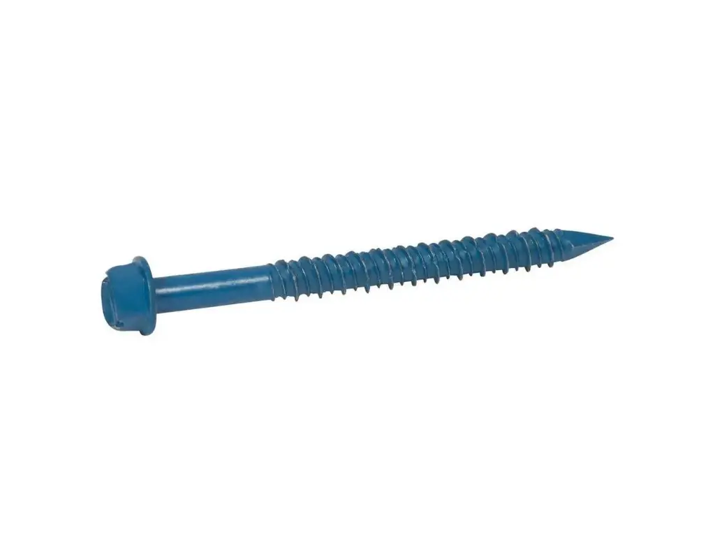 BLUE SCREW 1/4" X 2 3/4" MASONRY HEX SCREW EACH