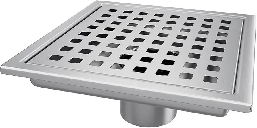 BM HD SS FLOOR DRIAN 4" X 4" 304 - BMFD44