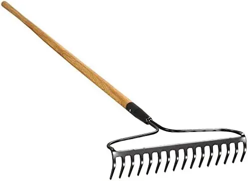 BOW RAKE 14T WITH 59" LONG WOODEN HANDLE ABRACOL - BRW14 