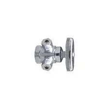 BRASS ANGLE VALVE CELCON STEM 1/2" FIP X 3/8" DBL COMP  - BMA3060