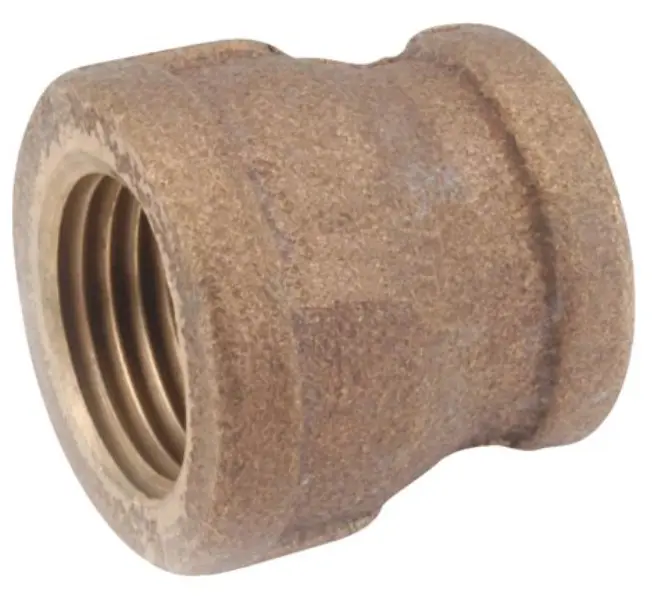 BRASS REDUCING COUPLING 1/2" x 3/8" - 454-032NL
