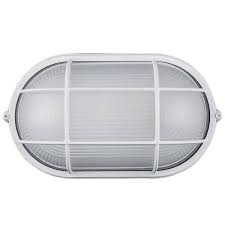 BULKHEAD OUTDOOR FIXTURE WHITE PLASTIC - 465051-11