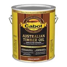 CABOT AUSTRALIAN TIMBER OIL BASE TRANSP JARRAH BROWN NATURAL OIL 5G...