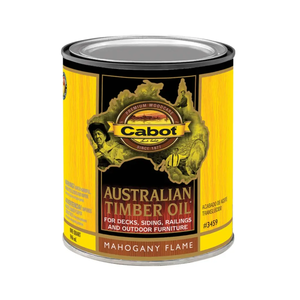 CABOT AUSTRALIAN TIMBER OIL TRANSLUCENT EXTERIOR OIL FINISH MAHOGAN