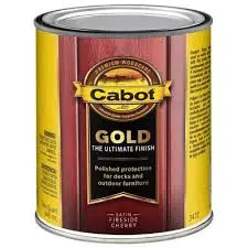 CABOT DECK GOLD THE ULTIMATE FINISH SATIN FIRESIDE CHERRY QUART