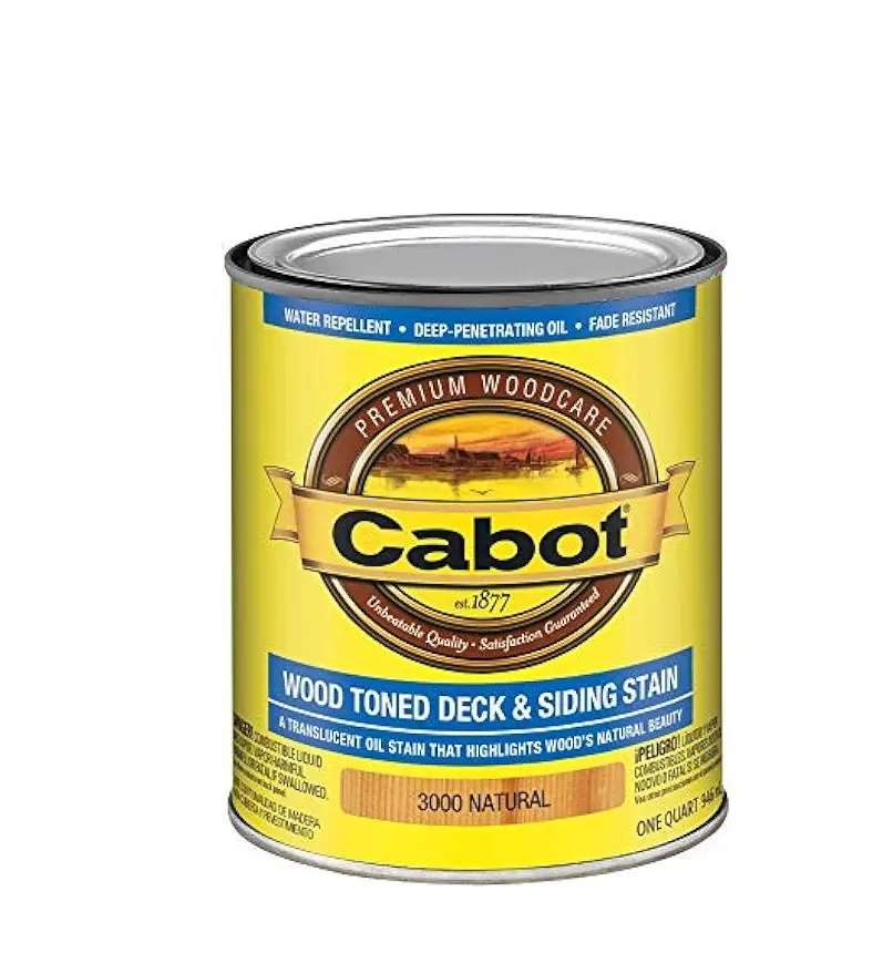 CABOT NATURAL WOOD DARK TONED DECK AND SIDING STAIN QUART - 140.000