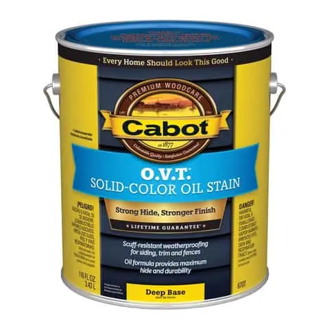 CABOT O.V.T SOLID COLOR OIL EXTERIOR STAIN DEEP BASE GAL - 140.0006...
