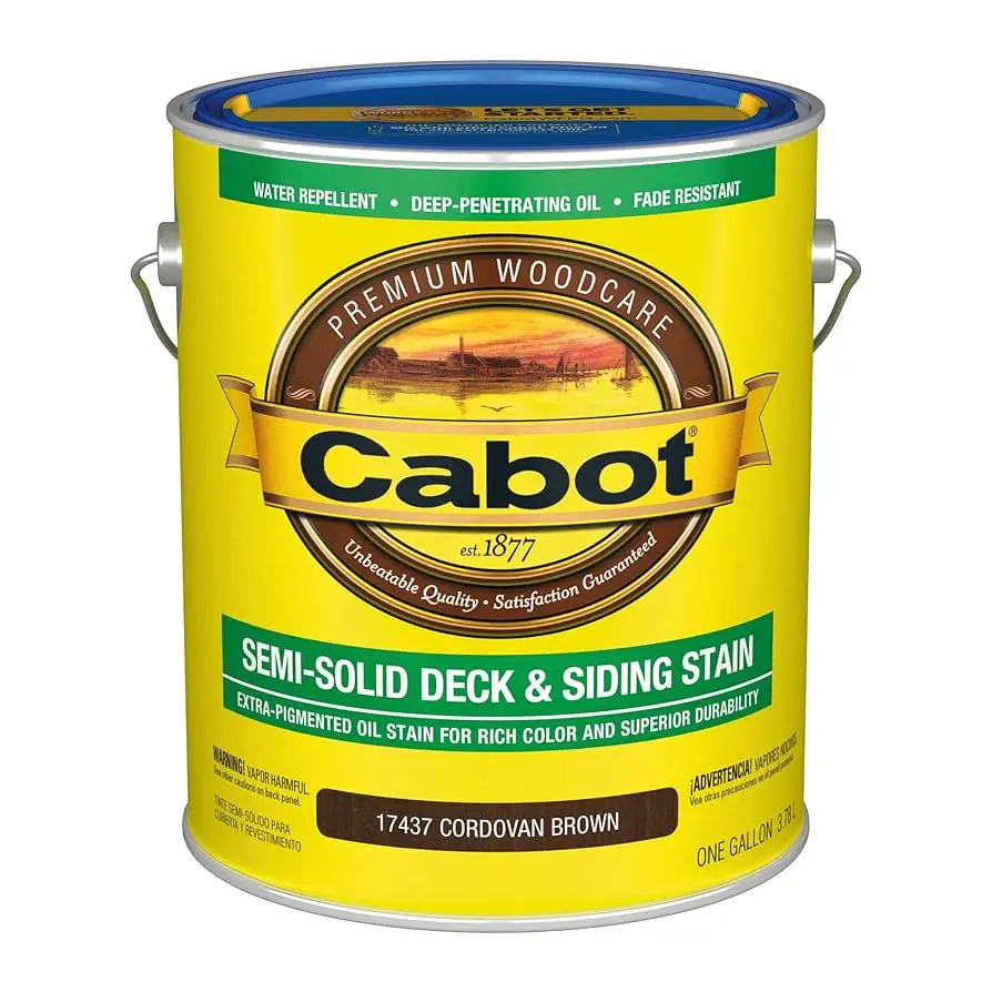 CABOT SEMI-SOLID DECK AND SIDING VOC MISSION BROWN GAL - 140.001743