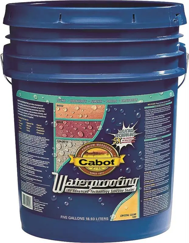 CABOT STAIN WATERPROOFING SEALER WITH TEFLON 5GAL - 140.0001000.008
