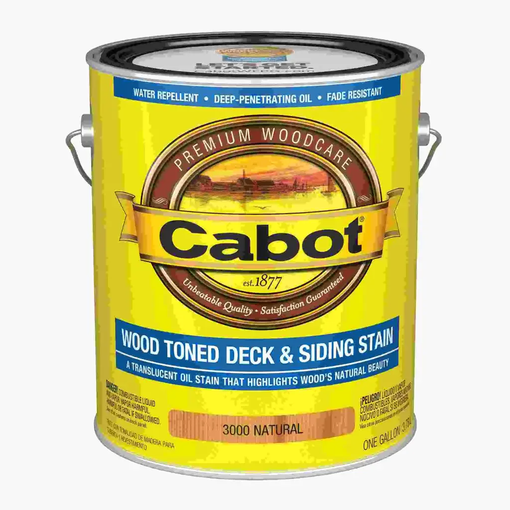 CABOT WOOD TONED DECK AND SIDING NATURAL STAIN 1GAL - 140.0003000.007