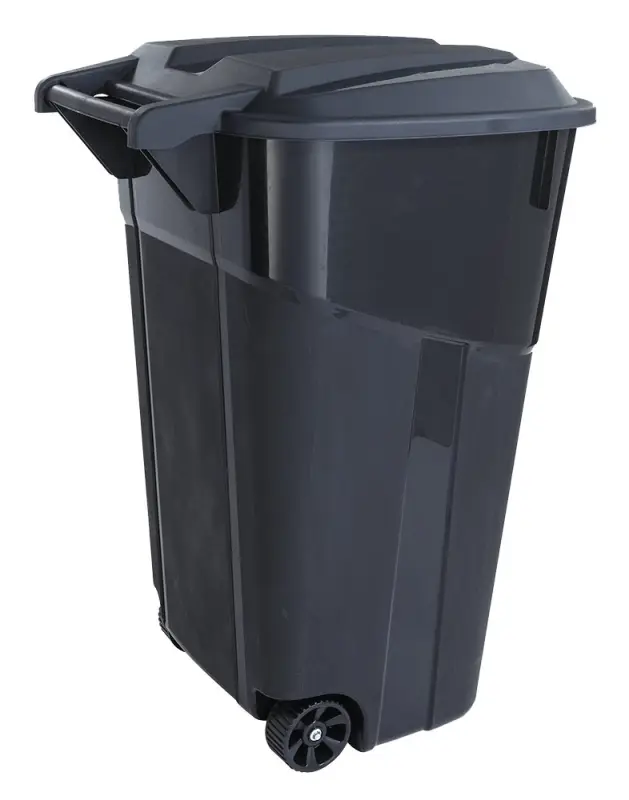 CAN TRASH WHEELED BLACK 32GAL - TI0061