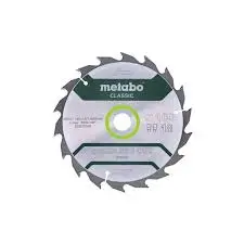 CIRCULAR SAW BLADE HW/CT 165 X 20, 18 WZ 20°, CLASSIC METABO - 628272000