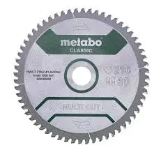 CIRCULAR SAW BLADE HW/CT 216 X 30. 60FZ/TZ METABO - 628083000