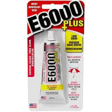 CLEAR TRANSPARENTE E6000 FELXIBLE PAINTABLE SILICONE