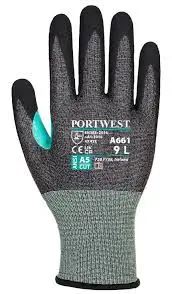 CS VHR18 NITRILE FOAM CUT BLACK SMALL GLOVE PORTWEST - A661K8RS 