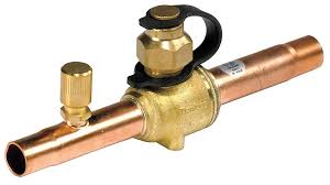 DANFOSS BALL VALVE SHUTOFF REFRIGERANT 3/8" ODS WITH TRAP - 009G8051