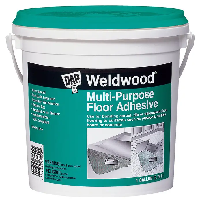 DAP WELDOOD MULTI-PURPOSE FLOOR ADHESIVE OFF-WHITE 1GAL - 00142