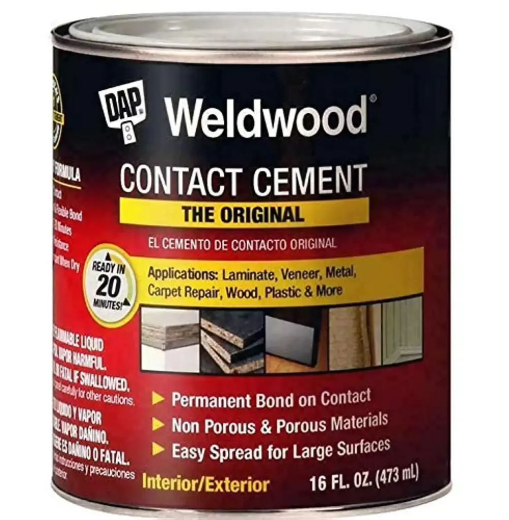 DAP WELD WOOD ORIGINAL CONTACT CEMENT GLUE PINT TAN - 00271 