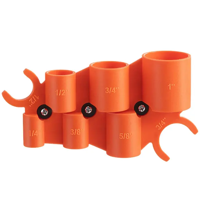 DEFLECTING AND CALIBER TOOL FOR COPPER TUBES, CPVC, PVC 1/4", 3/8", 1/2", 5/8", 3/4", 1" SHARKBITE - HDCS1