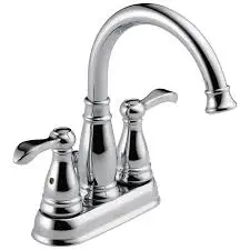 DELTA PORTER CHROME 4" CENTERSET 2-HANDLE BATHROOM FAUCET - 25984LF-ECO