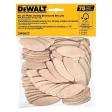 DEWALT BISCUITS PLATE JOINTER BIRCH NO# 20 - DW6820