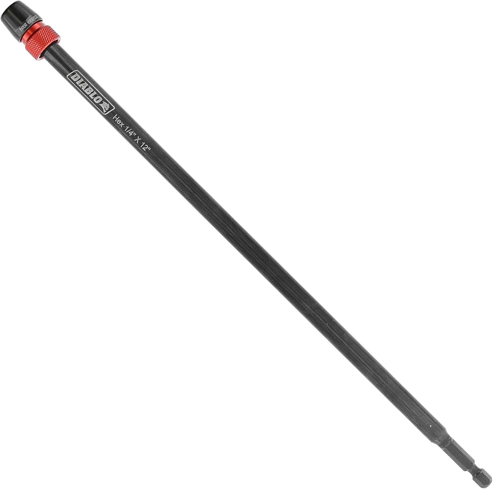 DIABLO 1/4" X 12" UNIVERSAL EXTENSION  BIT HOLDER - DXT1020