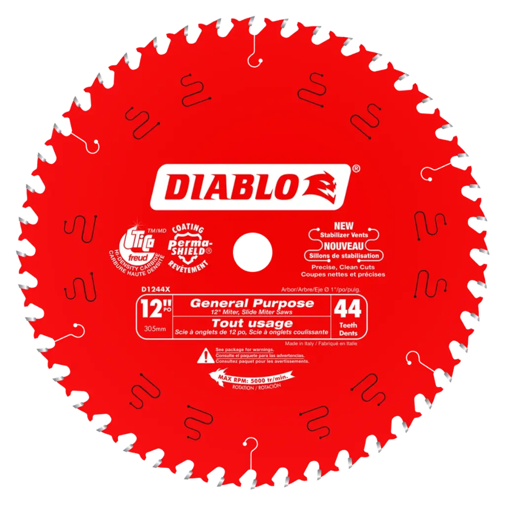DIABLO BLADE 12" 44T GENERAL PURPOSE - D1244X