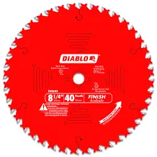 DIABLO FINISH SAW BLADE 40T 8-1/4'' -D0840X 