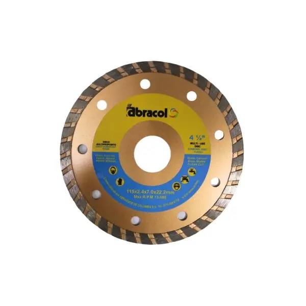 DIAMOND CONTINUOUS BLADE 180MM X 2MM X 7MM 7'' X 55/64 X 9/32'' ABRACOL -5508