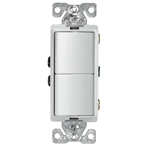 Decora combination. 2-switch (3282W) - 1754W/7728W - 2DS15-W