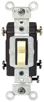 Double Pole Ivory Switch 20A, 120/277V CS220-21