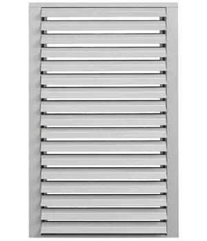 Double Storm Guard  Louvers White 60'' x 46 3/4''
