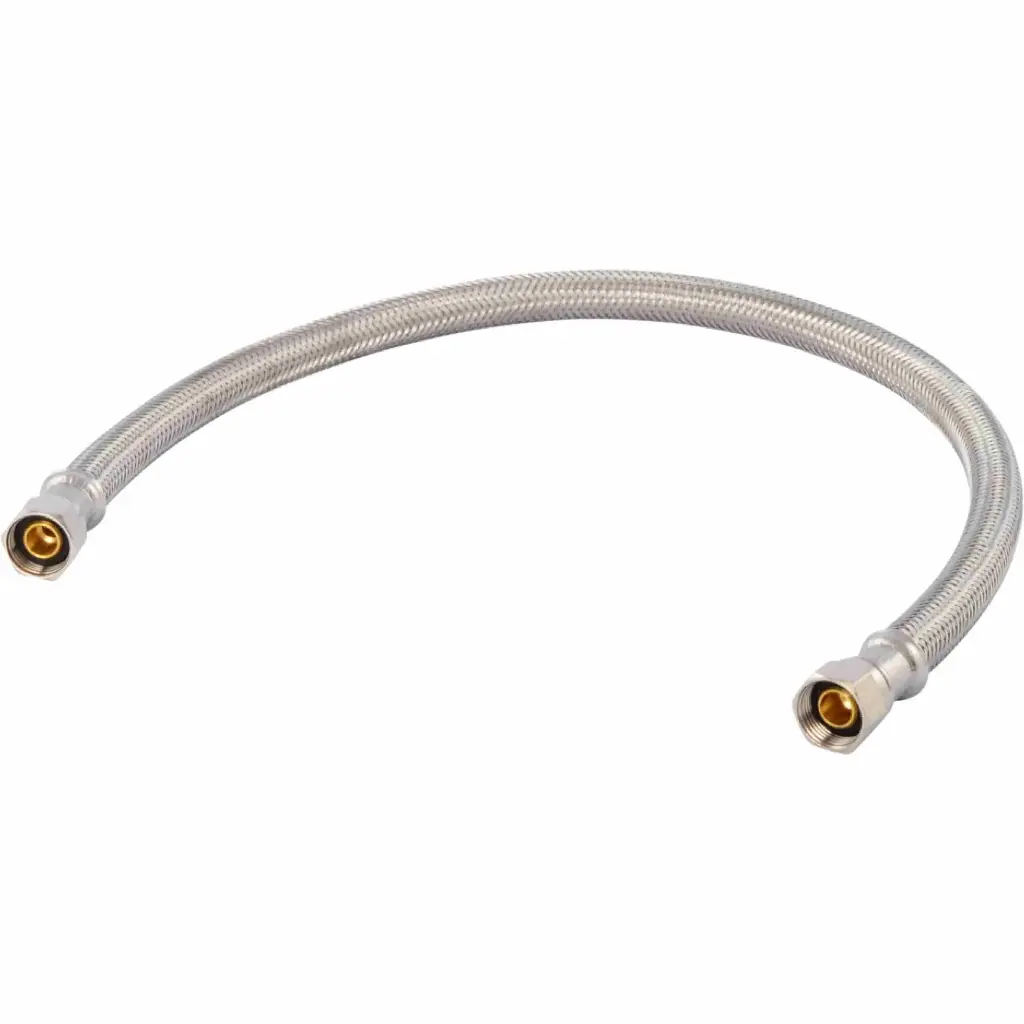 EASTMAN 3/8" COMP X 3/8 COMP X 20" BRAIDED STAINLESS STEEL SUPPLY LINE - 48075